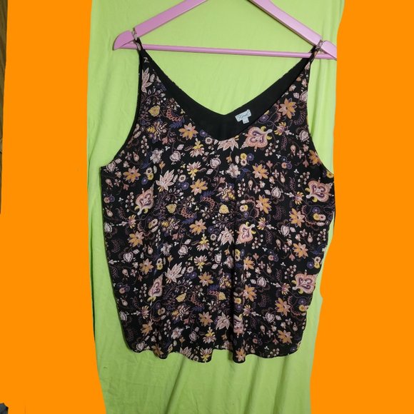 Kismet Tops - Kismet Floral Tank Top Size XL
